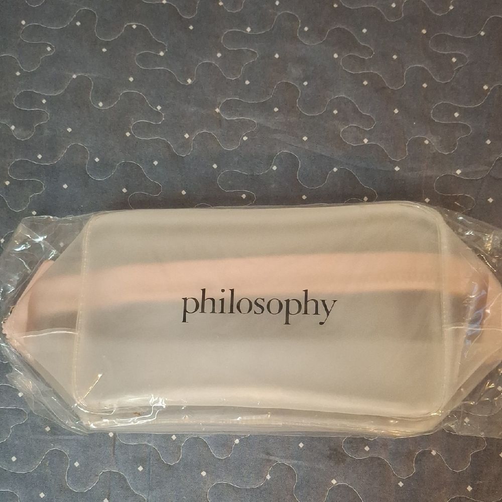 Philosophy Clear Cosmetic Pouch - new
